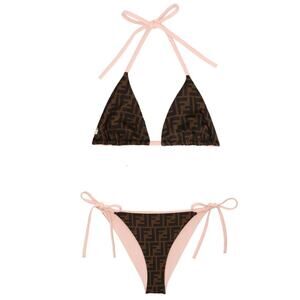 FENDI FF logo reversible bikini set